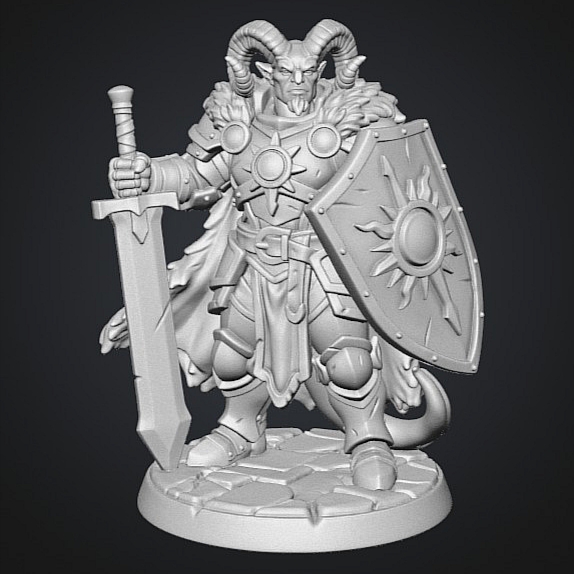 Tiefling paladino eroe